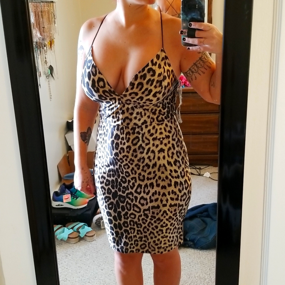 Cheetah print dress